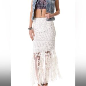 Free People Battenburg Lace Skirt (Rare Find)